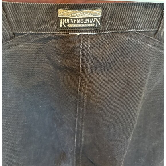 Vintage Rockies Rocky Mountain Jeans Worn in Black 27/5 Made in USA High Rise - Picture 7 of 10